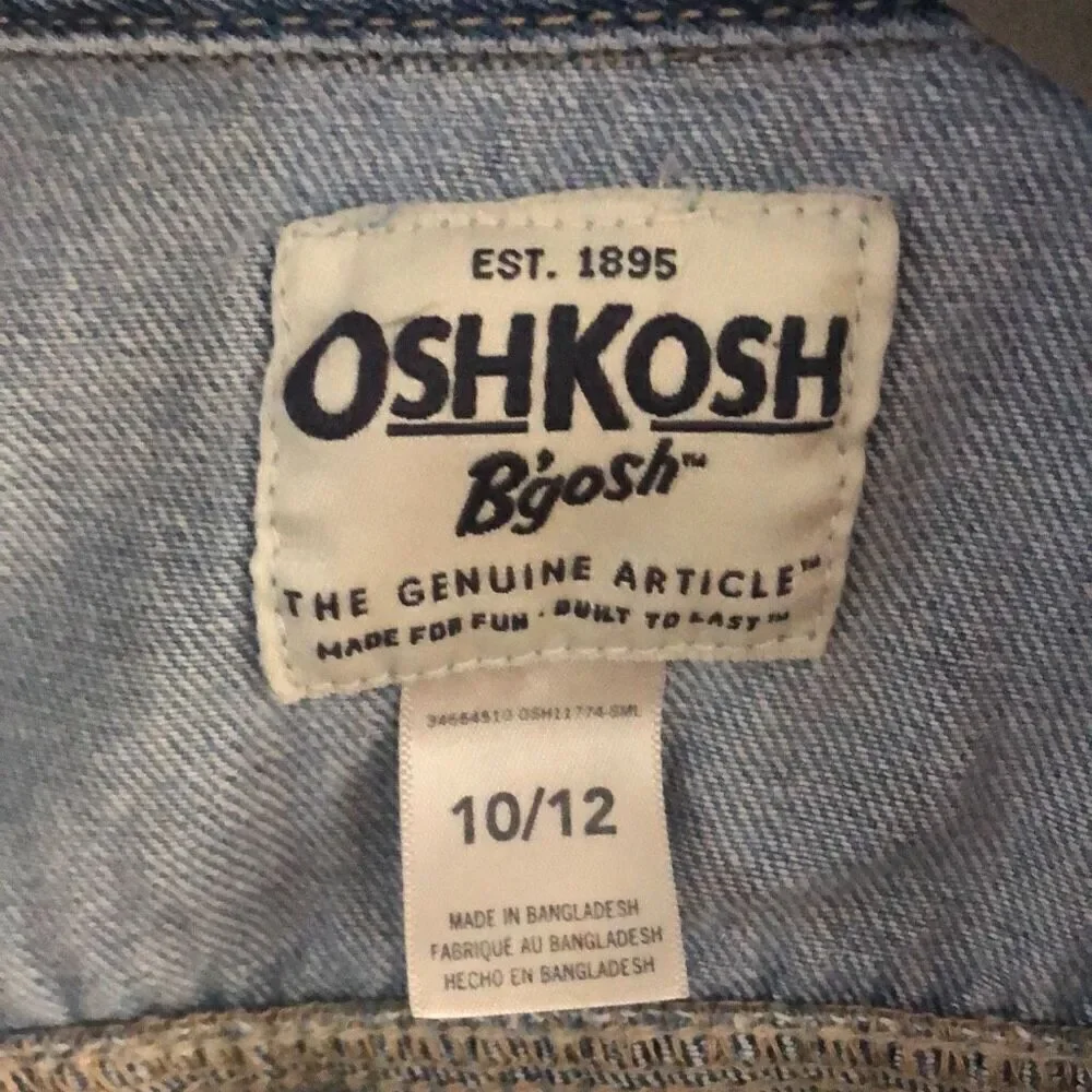 OshKosh B'Gosh Kids jean jacket size 10 /12